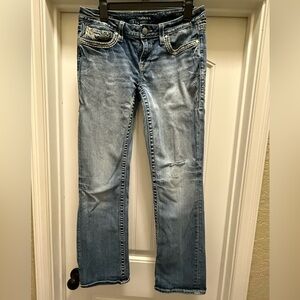 Vigoss Classic Blue Women's Jeans Chelsea Slim Boot Sz 9/10